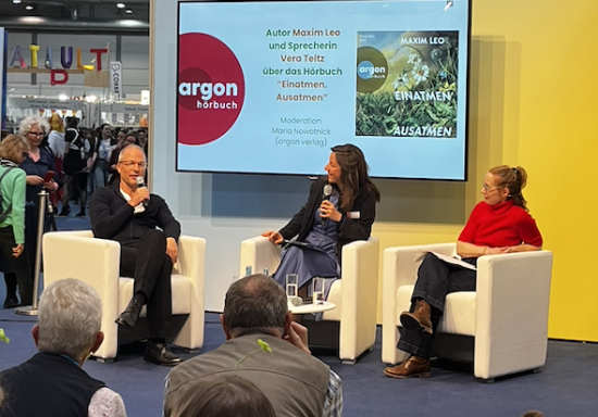 Maxim Leo und Vera Teltz auf der Leipziger Buchmesse 2026
